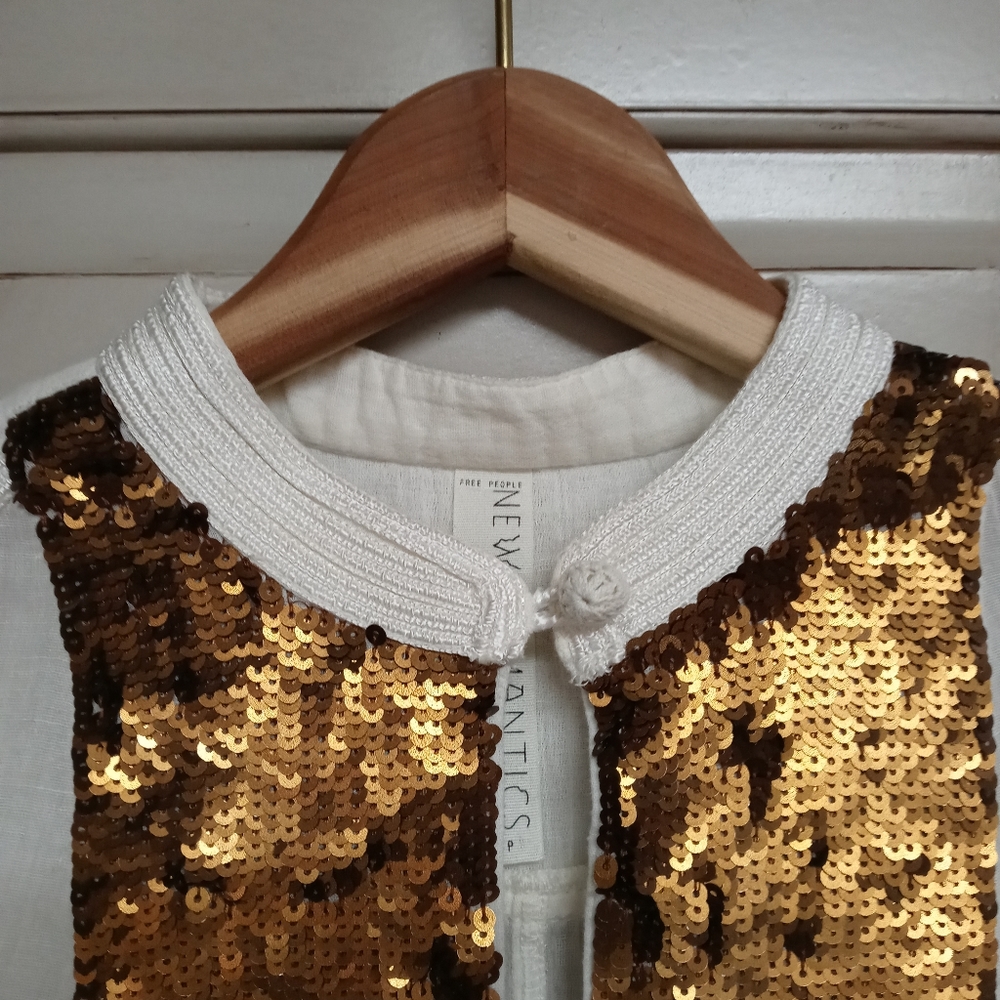 Fp New Romantics Sequin Button Down - image 6